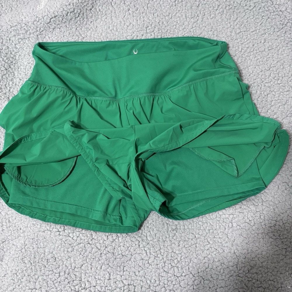 Spyder Active Shorts Large Green Athleisure Tennis Golf Running Workout - Picture 6 of 10